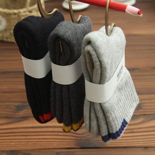Winter Wram Super Thicker Solid Socks Mens Wool Socks Against Cold Snow Russia Casual Calcetines Hombre Cotton Socks Quality