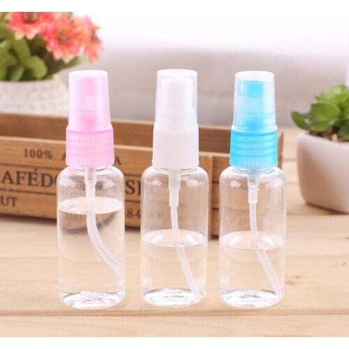 1000pcs 30ml empty transparent bottle with nozzle liquid spray pump , 1 oz clear plastic cosmetic perfumes bottle new
