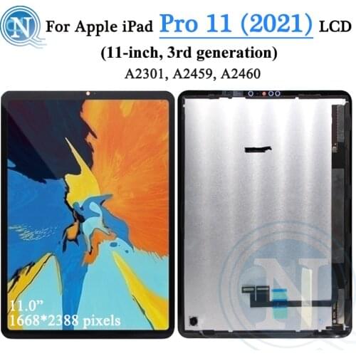 11-inch For Apple iPad Pro 11 2021 LCD A2301, A2459, A2460 Display Touch Screen Panel Digitizer For iPad Pro 3rd generation LCD