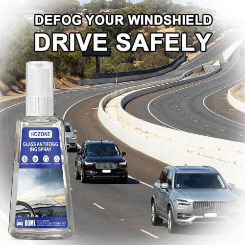 30/60ml Anti-Fog Agent Spray Powerful Defogging Prevent Glasses Fogging Agent Solution Windshield Cleaner for Car Home Dual Use