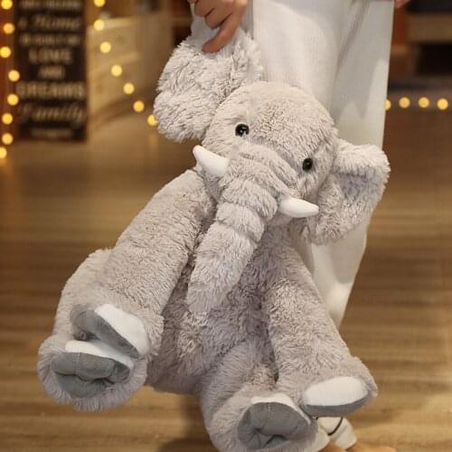 45cm Lovely Elephant Plush Toys Cartoon Animal Elephant Pillow Stuffed Soft Doll for Children Infant Gifts