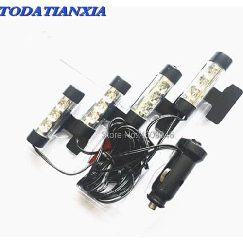 4x 3LED Car Light Interior accessories for mini cooper renault megane 2 peugeot 3008 2017 audi a4 b6 seat altea audi volkswagen