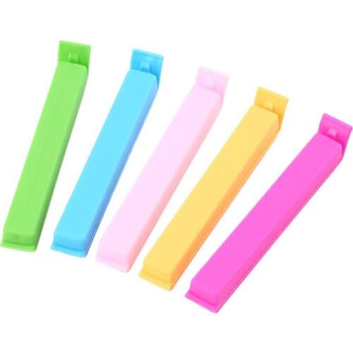 5pcs/set Food Snack Storage Seal Sealing Bag Clips Sealer Clamp Plastic Keeping Food Fresh Sealing Clips Tool