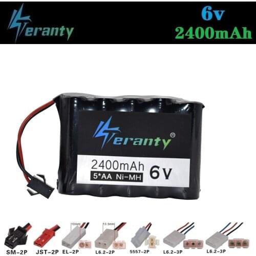 6V 2400mAh Battery for Remote Controul toys Cars lighting secuity faclities 6v NiMH battery TOYS Trucks Gun Boat battery group