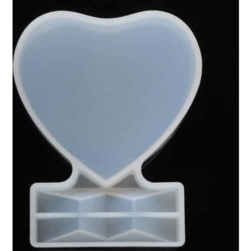 Heart Photo Frame Mold DIY Love Heart Photo Frame Resin Mold Silicone Picture Frames Traparent Mould Home Decorative Craft