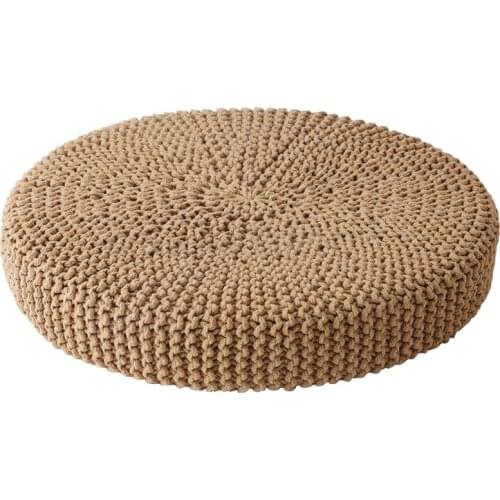 Cotton hand woven Futon Zen cushion knitted cushion tatami cushion Yoga cushion