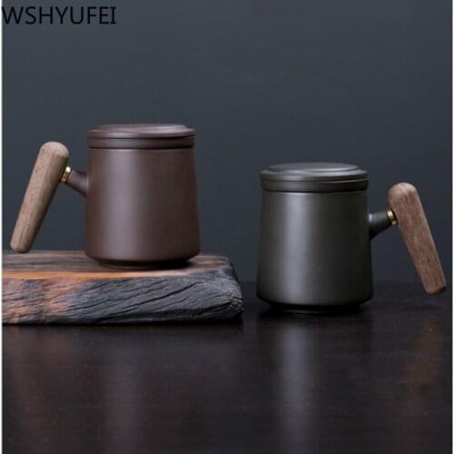 Personality ceramic Tea set teacup with lid filter Office Mark cup Travel portable tea set Household drinking utensils WSHYUFEI
