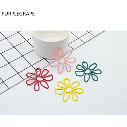 Pendant DIY earrings shoes bag pendant material summer jewelry exaggerated sweet flower shape gir l6 pieces
