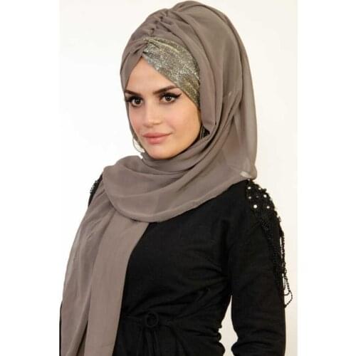 Muslim chiffon hijab shawl scarf women solid color head wraps women hijab scarves ladies kerchief femme muslim veil wedding