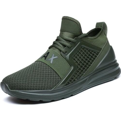 2020 Fashion Men Shoes Lace-up Male Flats Mesh Non-Slip Mens Sneakers Soft And Comfortable Lightweight Air Mesh Big Size 47