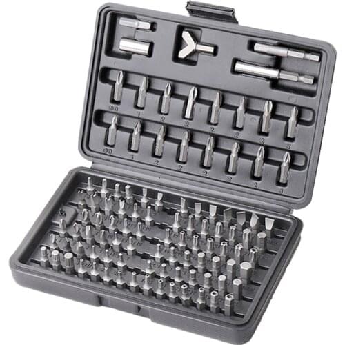 100pcs Screwdriver Set With Bit Driver Tamper Proof Torq Torx Hex Star Screw Driver Bit Set For Home Appliances Repair