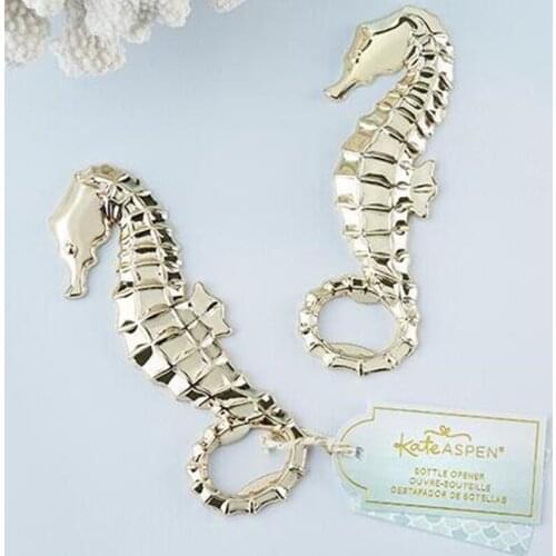 New Creative Golden Seahorse Opener Beer Opener Parties Wedding Gift F20173725