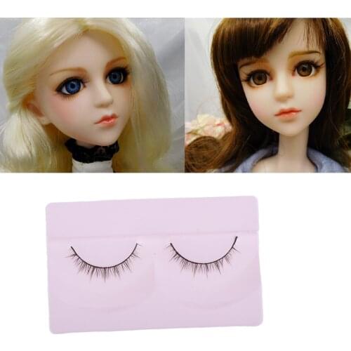 Pair Girl Doll Curly False Eyelashes For BJD Dolls Eyes DIY Making Accessory