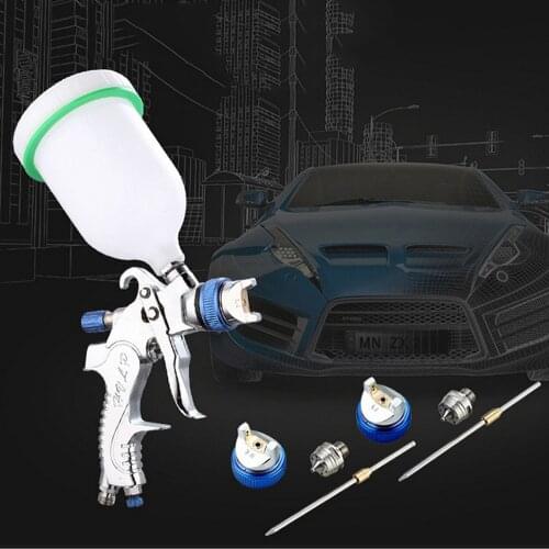 Professional HVLP Stainless Steel Spay Gun 1.4 1.7 2.0mm Nozzle Gravity Airbrush for Car Painting Kit Sprayer Filter Accessories