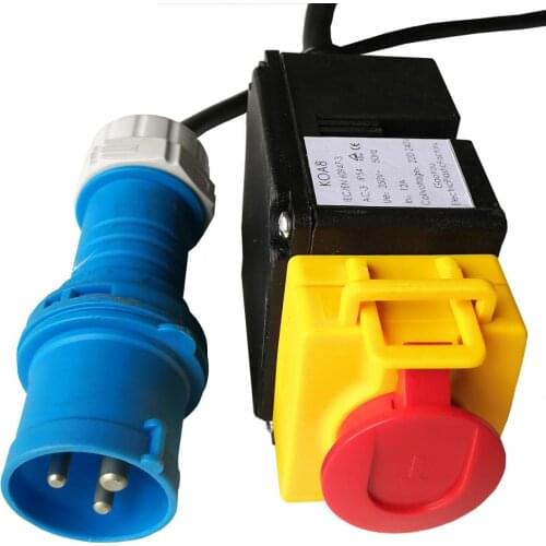 KEDU KOA8 2 In 1 Industrial Pushbutton Switches Emergency Stop Push Button Switch P331 2P+E Electric Socket Replacement