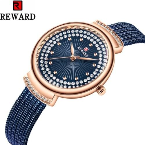 REWARD Luxury Rhinestone Watch Women Shining Fashion Diamond Women Watches Waterproof Top Brand Ladies Watch zegarek damski