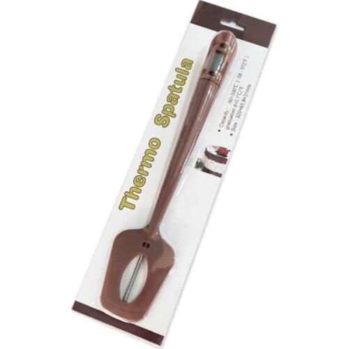 Silicon Candy Thermometer Digital Spatula Thermometer Professional Temperature Reader and Stirrer for Kitchen Cooking M4YD