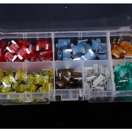 100X Compatible Car Insurance Insert Blade Fuse + 120 Pieces Mini Fuse Kit