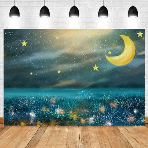 Yeele Dream World Backdrop Stars Moon Flowers Light Bokeh Photozone Photography Photographic Background For Photo Studio Props