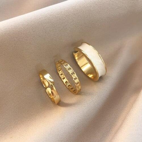 Fashion Luxury Womens Opening Rings Set South Korea 2021 Trend Personality Adjustable Index Finger Ring Jewelry Party Sexy Gift