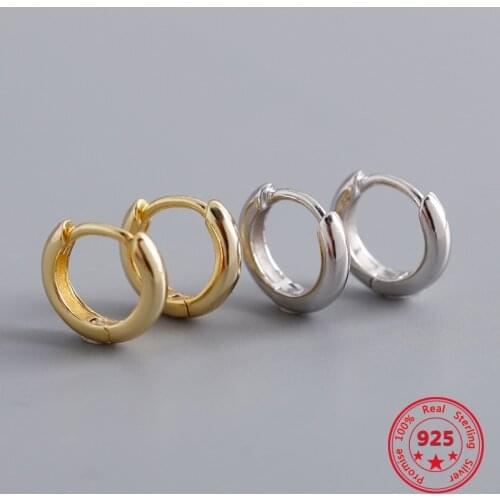 Special Price European And American New 925 Sterling Silver Ear Buckle Round Glossy Design Fashion Wild Hot Sale Female Jewelry