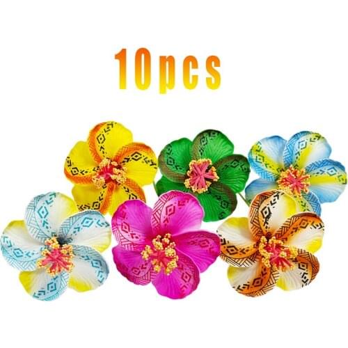 10PCS Christmas Wedding Hawaii party Summer party DIY decorations Artificial flowers Hula girls favor hair decoration flower
