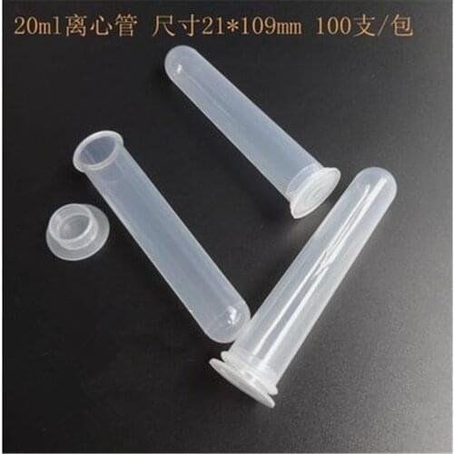 100 Pcs Lab Sample Preparation Plastic Press Caps Centrifuge Tube 20ml