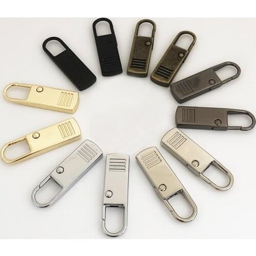 2pcs Zipper Pulls Tab Replacement Luggage Pull Backpack Zippers Tags Handle Mend Fixer Repair Suitcase Sewing Accessories