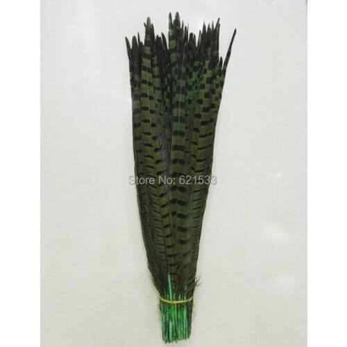 50pcs/lot!16-18inches 40-45CM Green Ringneck Pheasant Tail Feather pheasant feather for Costume or Hat design