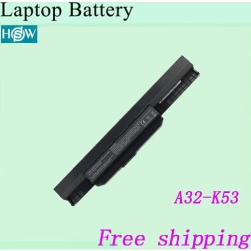 New K53 Notebook battery For Asus K53B K53BY K53E K53F K53J K53S K53U K53T laptop batteries