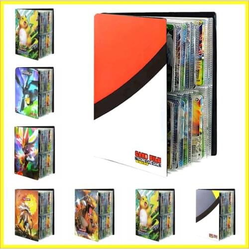 240PCS Game Pokemon Cards Album Book Cartoon Anime Card DIY Collectors Loaded List Holder Capacity Binder Folder Toys For Kids