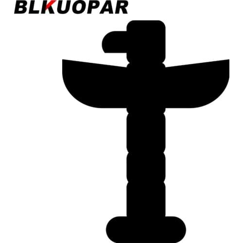BLKUOPAR for Totem Pole Silhouette Car Stickers Waterproof Decals Creative Car Assessoires Surfboard Scratch-Proof Funny Decor