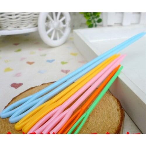Color plastic needle sweater sewing needle safety sewing needle wool needle DIY knitting tool