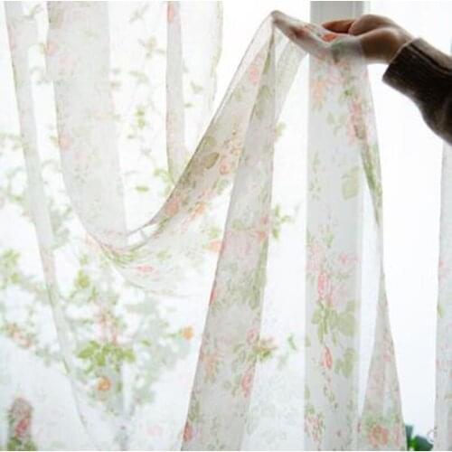American-style Floral Curtains For Living Room Study Para Salon Cortinas Rideau Nordic Minimalist Modern Roses шторы фатин