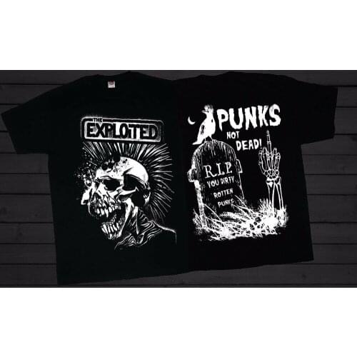 THE EXPLOITED - Punks Not Dead - Scottish punk rock band T-shirt SIZES S to 6XL