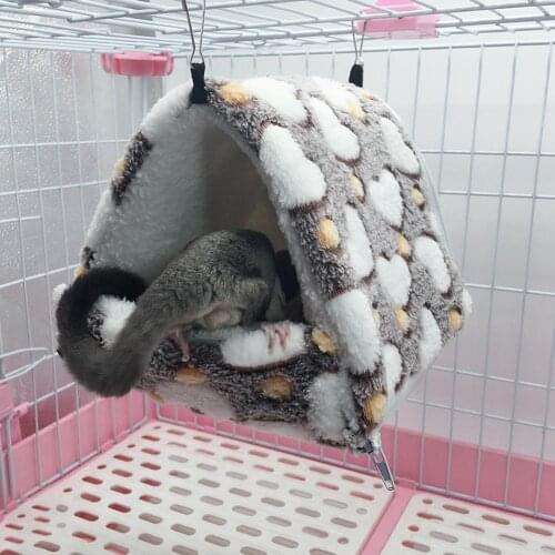 Hamster Hammock Warm Nest Detachable Sleeping Bag Chinchillas Rabbit Small Cotton Nest Pet Bed