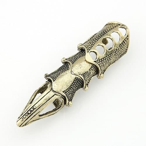 Gothic Metal Claw Ring Full Punk Spike Claw Armour Finger Claw Ring