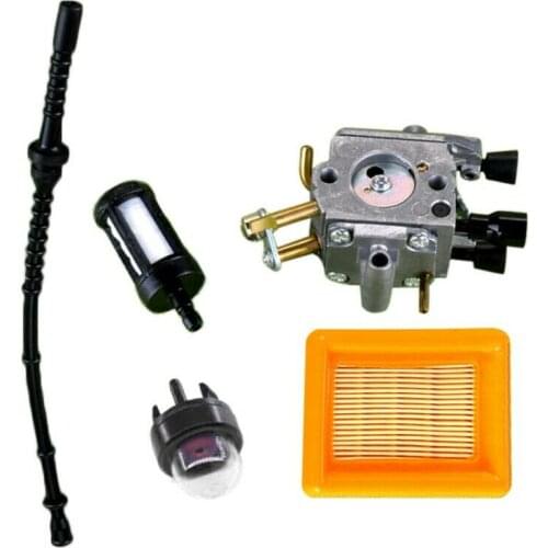 Carburetor Kit for Stihl FS400 FS450 FS480 String Trimmer Brush Cutter with Fuel Line Filter Primer Bulb Accessories