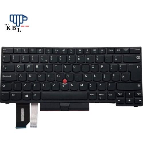 New For Lenovo Thinkpad E480 E490 R480 R490 L490 UK Language (Black Left&Right Key) Laptop Keyboard SN20P32938 1PE558