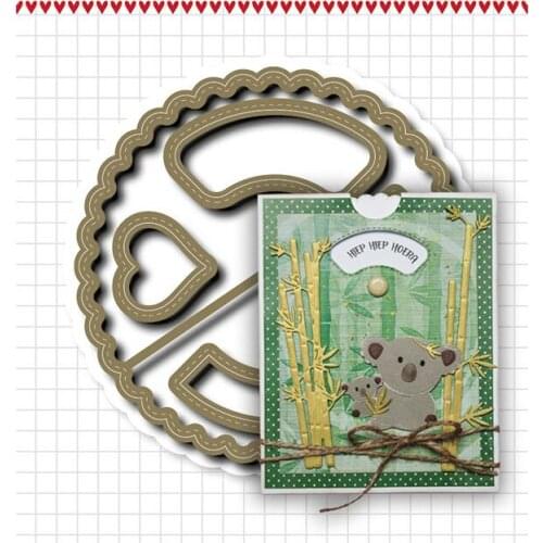 Round Love Wheel Die Cutting Dies Scrapbook Diary Decoration Stencil Embossing Template DIY Greeting Card Handmade 2021 New