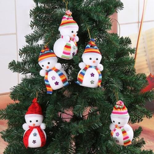 Snowman Doll Household Products Home Decoration 1pc Gifts for Valentines Day Random Color Christmas Tree Snowman