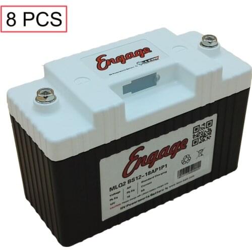 8pcs/lot Motorcycle battery Engage starter LiFePO4 12v 270CCA powersport lithium battery for atv scooter