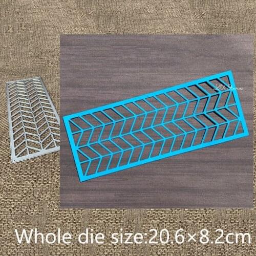 XLDesign Craft Metal Cutting Dies stencil mold Chevron Frame decoration scrapbook Album Paper Card Craft Embossing die cuts
