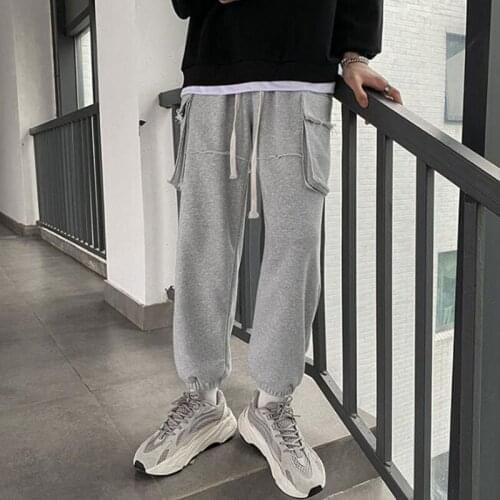 Mens Sweatpants Pants Large Size Pants Mens Korean Style Pants Fashion Trousers Long Pants