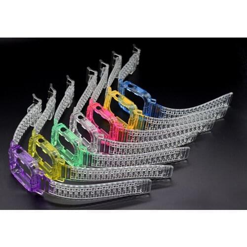 Soft Case+ Silicone Strap For Apple Watch band 44mm 40mm 38mm 42mm Transparent Watchband Rubber bracelet iWatch 4 5 6 se correa