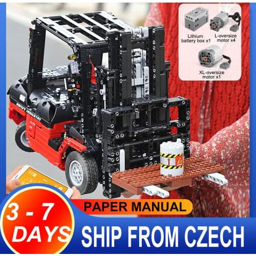 Mould King 13106 Custom Forklift Mk II Compatible MOC-3681 Assembly Kits Christmas Gift Building Blocks Bricks Educational Toys