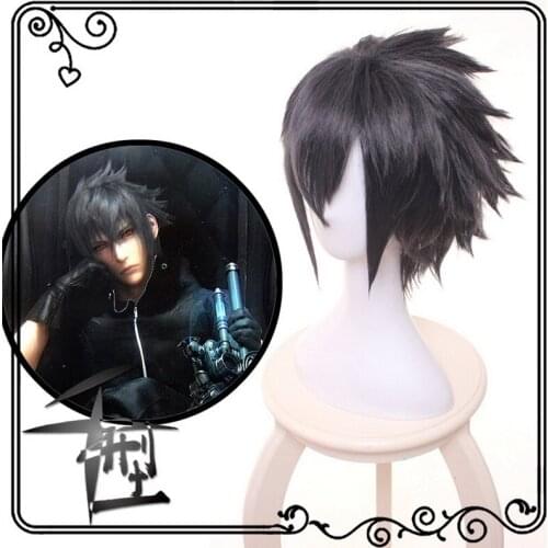 Anime Final Fantasy FF15 Noctis Lucis Caelum Wig Heat Resistant Synthetic Hair Cosplay Wigs For Adult Men Women + Free Cap