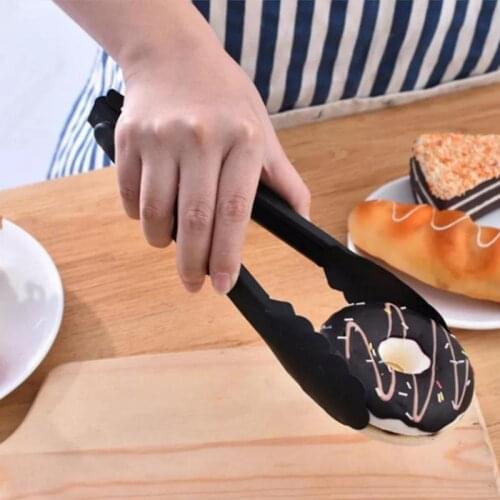 Portable BBQ Grilling Tong Salad Bread Serving Tong Non-Stick Kitchen Barbecue Grilling Cooking Tong with Joint Lock Food clip