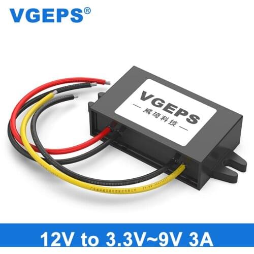 12V to 5V power converter 12V to 3.3V3.7V4.2V6V7.5V9V3A vehicle DC step-down module