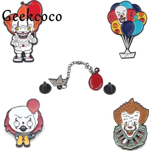 Ghost horror cartoon punk hip-pop Enamel Pin Collection Lapel Badge for backpack brooches women men decoration J0758
